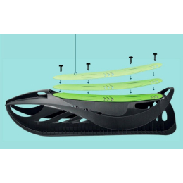 Пластиковые санки Gismo Riders Neon Grip