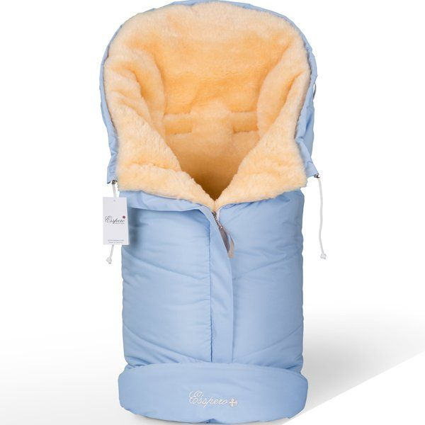 Конверт в коляску Esspero Sleeping Bag White (натуральная 100% шерсть)