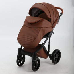 Коляска 2 в 1 Bebe-mobile Marconi 100% эко-кожа 