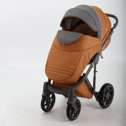 Коляска 2 в 1 Bebe-mobile Marconi 100% эко-кожа 