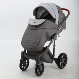 Коляска 2 в 1 Bebe-mobile Marconi 100% эко-кожа 
