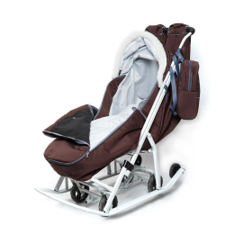 Санки-коляска Pikate Arctic, Шоколад