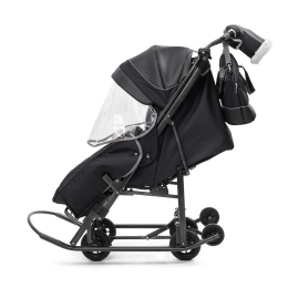 Санки-коляски Pikate Deluxe, Black (Черный)