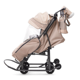 Санки-коляски Pikate Deluxe, Ivory (Бежевый)