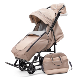 Санки-коляски Pikate Deluxe, Ivory (Бежевый)