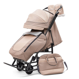 Санки-коляски Pikate Deluxe, Ivory (Бежевый)