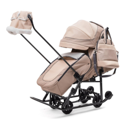 Санки-коляски Pikate Deluxe, Ivory (Бежевый)
