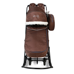 Санки-коляски Pikate Снеговик, Шоколад