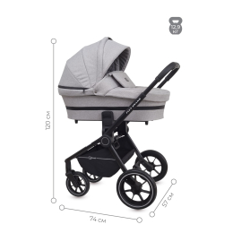 Коляска 2 в 1 Rant Flex Grand, Mineral Silver (Серый)