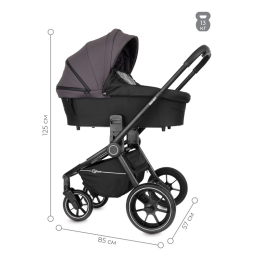 Коляска 3 в 1 Rant Senso, Moon Grey (Графитовый)