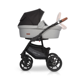Коляска 2 в 1 Riko Basic Bella Lux, 02 серый