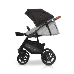 Коляска 2 в 1 Riko Basic Bella Lux, 02 серый