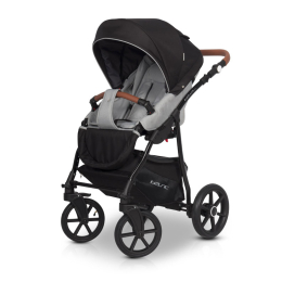 Коляска 2 в 1 Riko Basic Bella Lux, 02 серый