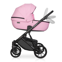 Коляска 3 в 1 Riko Basic Montana Ecco, 14 Rose (светло-розовый)