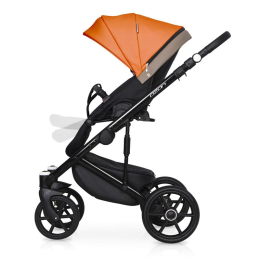 Коляска 3 в 1 Riko Basic Ozon Ecco, 24 абрикосовый-бежевый
