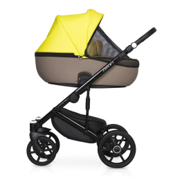 Коляска 3 в 1 Riko Basic Ozon Ecco, 26 лимонный-бежевый