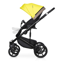 Коляска 3 в 1 Riko Basic Ozon Ecco, 26 лимонный-бежевый