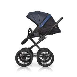 Коляска 3 в 1 Riko Basic Ozon Prestige, 01 (графит-синий)