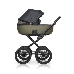 Коляска 2 в 1 Riko Basic Ozon Prestige, 02 (черно-зеленый)