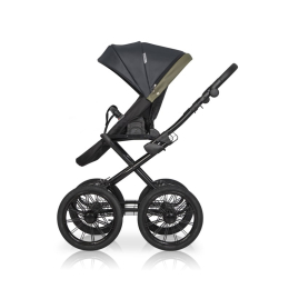 Коляска 2 в 1 Riko Basic Ozon Prestige, 02 (черно-зеленый)