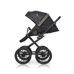 Коляска 2 в 1 Riko Basic Ozon Prestige, 02 (черно-зеленый)