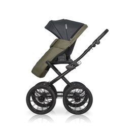 Коляска 2 в 1 Riko Basic Ozon Prestige, 02 (черно-зеленый)