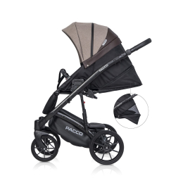Коляска 2 в 1 Riko Basic Pacco, 07 Mokka (кофейный-темно-коричневый)
