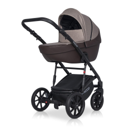 Коляска 2 в 1 Riko Basic Pacco, 07 Mokka (кофейный-темно-коричневый)