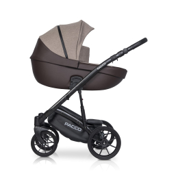 Коляска 2 в 1 Riko Basic Pacco, 07 Mokka (кофейный-темно-коричневый)