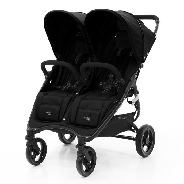 Прогулочная коляска для двойни Valco Baby Snap Duo Coal Black (черный)