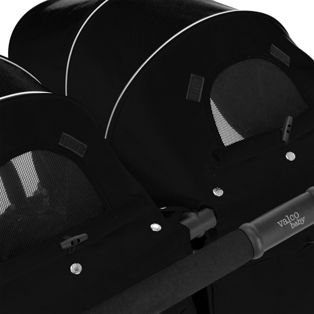 Коляска для двойни 2 в 1 Valco Baby Snap Duo, Coal Black (Черный)