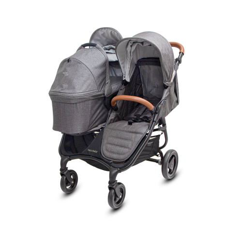 Коляска для двойни 2 в 1 Valco Baby Snap Duo Trend Charcoal (Графит)