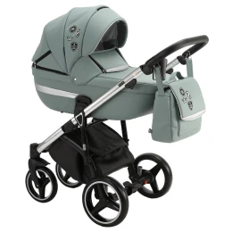 Коляска 3 в 1 Adamex Cortina SE DeLuxe CT326 (100% эко-кожа) 