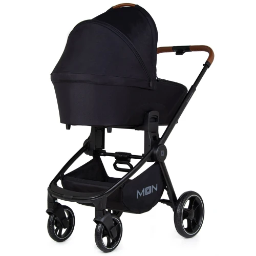 Коляска 2 в 1 Moon ReSea Kombi, 851, Black Melange (черный) 