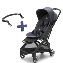 Прогулочная коляска Bugaboo Butterfly Stormy Blue с бампером