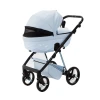 Коляска 2 в 1 Adamex Quantum SuperStar Q-STAR135 (Голубая экокожа, голубое шасси)
