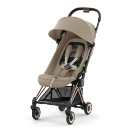 Прогулочная коляска Cybex Coya Cozy Beige шасси Rosegold