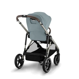 Коляска для двойни 2 в 1 Cybex Gazelle S цвет Sky Blue рама Taupe Frame