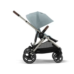 Коляска для двойни 2 в 1 Cybex Gazelle S цвет Sky Blue рама Taupe Frame
