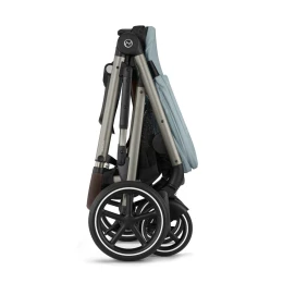 Коляска для двойни 2 в 1 Cybex Gazelle S цвет Sky Blue рама Taupe Frame
