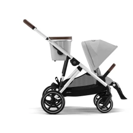 Прогулочная коляска для двойни Cybex Gazelle S Lava Grey (светло-серый)