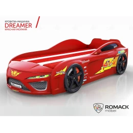 Кровать-машина Romack Dreamer Молния красная